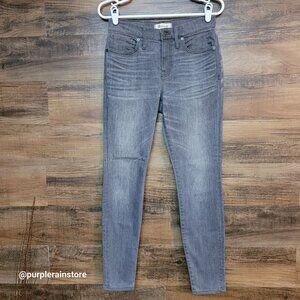 Madewell Jeans Size 26 High Riser 9" Skinny Skinny Shaw Wash Stretch Denim